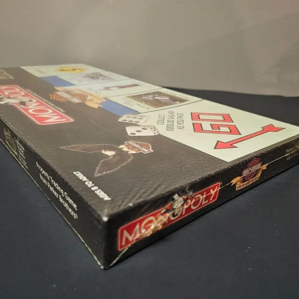 New Sealed Monopoly Harley-Davidson Live to Ride Edition Parker Brothers 2000